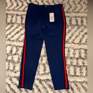 Gucci men’s striped wool blend crepe track pants